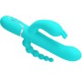 PRETTY LOVE Cammy 4-in-1 Multifunktions Triple Rabbit Vibrator Blau