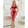 SUBBLIME - 952327 Langes rotes Netzkleid One Size