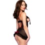 CHILIROSE CR 4832 Babydoll Schwarz S/M - Verführerische transparente Nachtwäsche