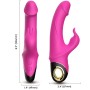 ARMONY Meteor Rabbit Vibrator mit rotierendem Dildo, Fuchsia