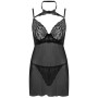 Livco Corsetti Fashion - Binella Babydoll und Tanga Set in Schwarz