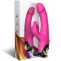 ARMONY Meteor Rabbit Vibrator mit rotierendem Dildo, Fuchsia