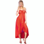 CHILIROSE CR 3716 Langes Babydoll in Rot L/XL