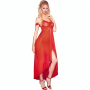 CHILIROSE CR 3716 Langes Babydoll in Rot L/XL