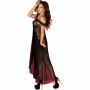 CHILIROSE CR 3716 Langes Babydoll in Schwarz S/M
