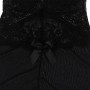 SUBBLIME Babydoll aus Tüll mit Spitzen- und Blumendetail in Schwarz S/M