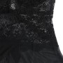 SUBBLIME Babydoll aus Tüll mit Spitzen- und Blumendetail in Schwarz S/M