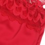 SUBBLIME - Satin Babydoll mit roter Spitze S/M