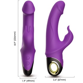 ARMONY Meteror Rabbit Vibrator Dildo Violett - 18 Vibrationsmodi, Wasserdicht