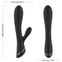 ARMONY - Silikon Rabbit Vibrator Schwarz mit 9 Vibrationsmodi