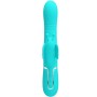 PRETTY LOVE - Multifunktionaler 4-in-1 Rabbit Vibrator Schmetterling Aqua Grün