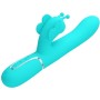 PRETTY LOVE - Multifunktionaler 4-in-1 Rabbit Vibrator Schmetterling Aqua Grün