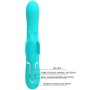 PRETTY LOVE - Multifunktionaler 4-in-1 Rabbit Vibrator Schmetterling Aqua Grün