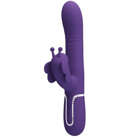 Pretty Love Flirtation - Multifunktionaler 4-in-1 Rabbit Vibrator Schmetterling Lila