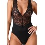 PASSION - EVALIE Body Schwarz L/XL Elegante Spitze & Komfort