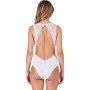 PASSION - EVALIE Body Weiß S/M – Elegante Spitze & moderner Schnitt