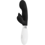 GLOSSY - ELVIS RABBIT SCHWARZ Silikon-Massagegerät mit 10 Funktionen