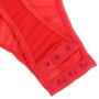 SUBBLIME - Rotes Teddy mit integrierten Strapshaltern und Brustdetail S/M