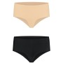 BYE-BRA - 2er Pack nahtlose Highbrief Slips Größe L