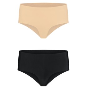 BYE-BRA - 2er Pack nahtlose Highbrief Slips Größe L
