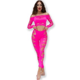 CHILIROSE CR 4632 Top & Leggings Set Fuchsia S/L – Nahtloses Komfort-Duo
