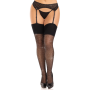 Leg Avenue Spandex Strümpfe mit Diamanten Schwarz