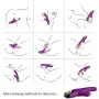 ARMONY ETERNITY Vibrator aus medizinischem Silikon, violett, mit 18 Vibrationsmodi, wasserdicht und USB-aufladbar