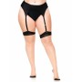 LEG AVENUE - Plus Lycra Nude Strumpfhose mit kubanischem Absatz und Naht