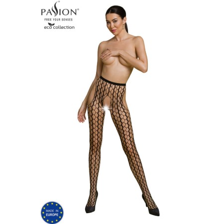 PASSION ECO COLLECTION Bodystocking ECO S007 Schwarz - Nachhaltige Erotik