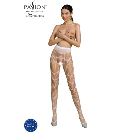 PASSION - ECO COLLECTION Bodystocking ECO S006 Weiß - Nachhaltige Sexy-Lingerie