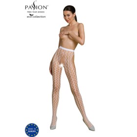 PASSION - ECO COLLECTION Bodystocking ECO S007 Weiß - Nachhaltige Erotik