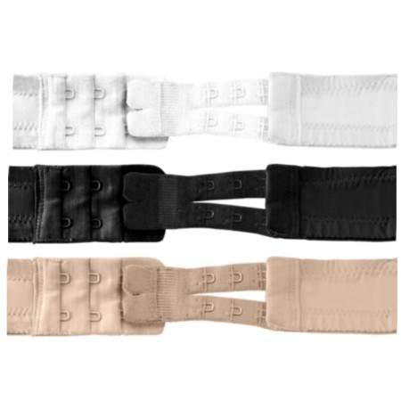 BYE-BRA Flexible BH-Verlängerungen mit 2 Haken, 3 Stück