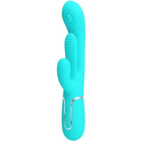 PRETTY LOVE Shania Triple Rabbit Multifunktionsvibrator 3-in-1 Blau