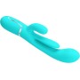 PRETTY LOVE Shania Triple Rabbit Multifunktionsvibrator 3-in-1 Blau