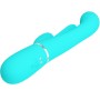 PRETTY LOVE Shania Triple Rabbit Multifunktionsvibrator 3-in-1 Blau