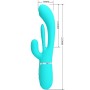 PRETTY LOVE Shania Triple Rabbit Multifunktionsvibrator 3-in-1 Blau