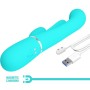 PRETTY LOVE Shania Triple Rabbit Multifunktionsvibrator 3-in-1 Blau
