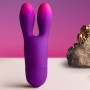 ROCKS-OFF Glo-Girl Bunny Flexibler Vibrator, Lila