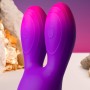 ROCKS-OFF Glo-Girl Bunny Flexibler Vibrator, Lila
