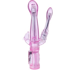 BAILE - Flexibler Vibrator mit Analstimulator aus Gelatine
