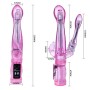 BAILE - Flexibler Vibrator mit Analstimulator aus Gelatine