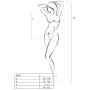 PASSION WOMAN BS035 Rotes Bodystocking Einheitsgröße