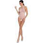 PASSION WOMAN BS087 Weißer Bodystocking One Size