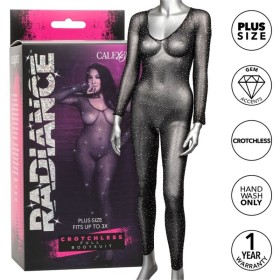 CalExotics Radiance Bodysuit mit funkelnder Pedrería, große Größe, ohne Schrittöffnung