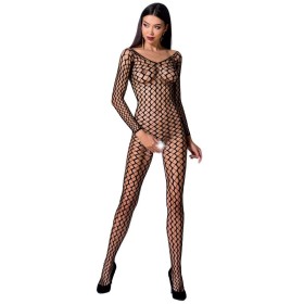 PASSION WOMAN BS068 Bodystocking Schwarz - Einheitsgröße