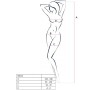 PASSION - WOMAN BS013 Schwarzer Bodystocking Einheitsgröße