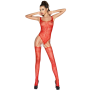 PASSION WOMAN BS034 Rotes Bodystocking Einheitsgröße