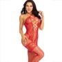 Leg Avenue Bodystocking Halter Neck Netz mit Herzen Rot
