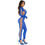Leg Avenue Reckless Knöchel-Bodystocking in Royalblau