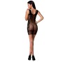 PASSION WOMAN BS073 Bodystocking Einheitsgröße Schwarz